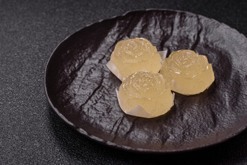 Jelly candies or homemade marmalade with different flavors