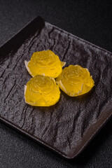 Jelly candies or homemade marmalade with different flavors