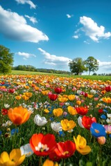 Obraz premium Beautiful colorful wild flowers in Spring.