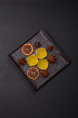 Jelly candies or homemade marmalade with different flavors