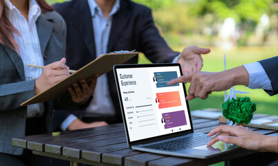 Customer experience and review analysis by brisk computer software for corporate business