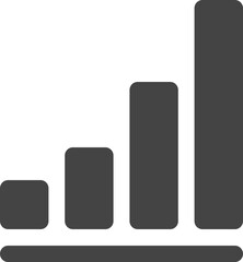 Bar chart fill icon