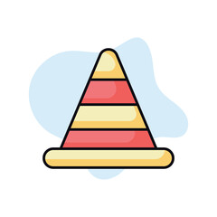 Construction Cone stock illustration
