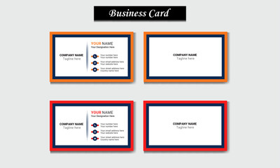 Creative Business Card Template. Unique and Trendy Design