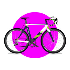Fototapeta premium Sport race bicycle for competition purple color