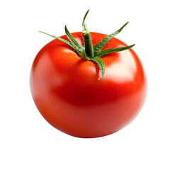 Fresh Tomato with Smooth Red Skin Isolated on a Transparent Background, Perfect for Cooking, Salads, and Healthy Dishes
