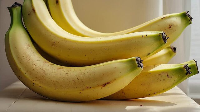 Fresh Yellow Banana Close-Up