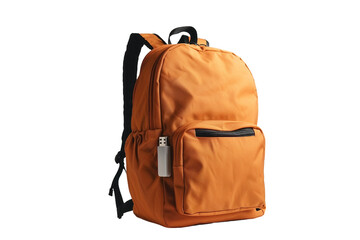 Naklejka premium Practical School Backpack with External USB Charging Capability Isolated on Transparent Background