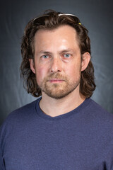 Fototapeta premium Adult male with Bell's Palsy or facial paralysis