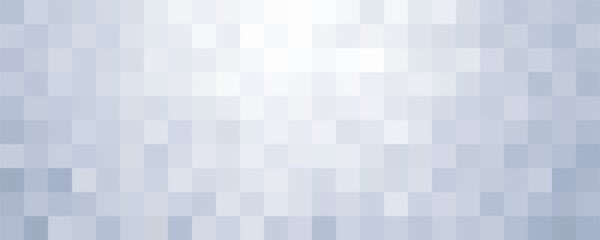 Fototapeta premium Abstract white-gray gradient square mosaic background. Geometric texture scene for branding, calendar, postcard, screensaver, poster, cover, business card. Art & Illustration