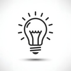 Creative Light Bulb Symbol