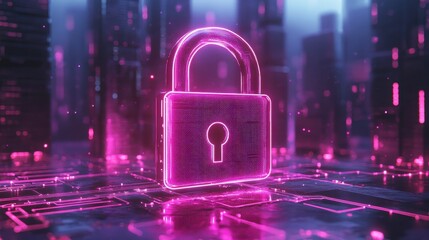 Securing digital data cyber security graphic design futuristic environment high-tech viewpoint protection concept