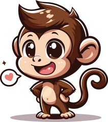 Obraz premium Animated Monkey Masterpieces: Lively, Whimsical & Detailed Art to Elevate Your Pinterest Presence 