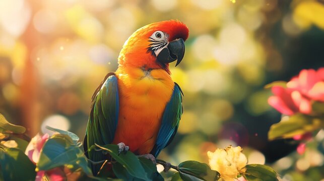 Adorable Electus Parrot in Natural Habitat
