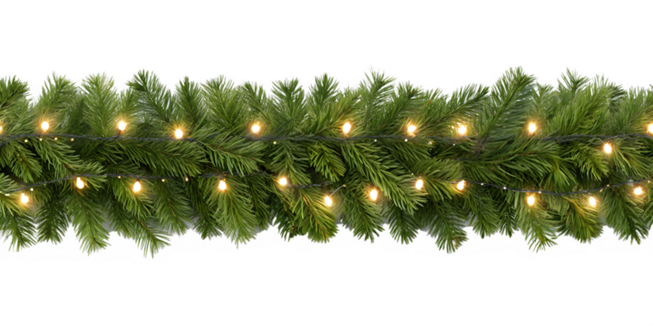 christmas tree decoration isolated on transparent background 