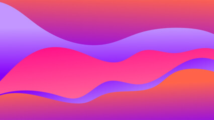 ABSTRACT BLURRED BACKGROUND ELEGANT GRADIENT PURPLE ORANGE MAGENTA WITH HAND DRAWN ORGANIC SHAPES SMOOTH COLOR DESIGN VECTOR TEMPLATE GOOD FOR MODERN WEBSITE, WALLPAPER, COVER DESIGN 