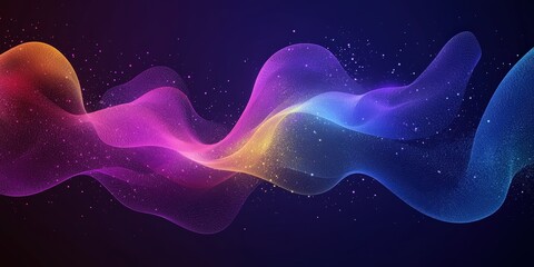 Chromatic luminous particle flow with smooth gradients and twinkling