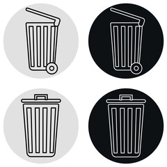 Garbage, trash can, wastebasket design