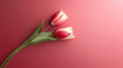 Fototapeta premium Beautiful tulip flower in Spring.