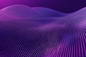 Purple background with a purple line. The line is made up of dots. The dots are in different sizes and are scattered all over the background