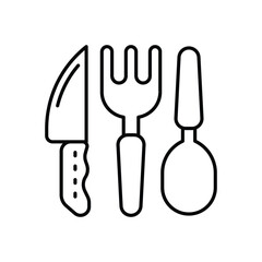 Fototapeta premium Cutlery Vector icon