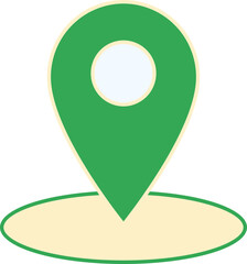 Place marker location icon 2 colors