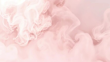 Pink abstract background texture of cotton smoky fluffy texture soft pastel color background with soft cotton wool and steam effect, slow motion - Powered by Adobe