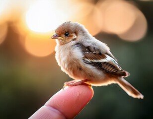 sparrow in hand