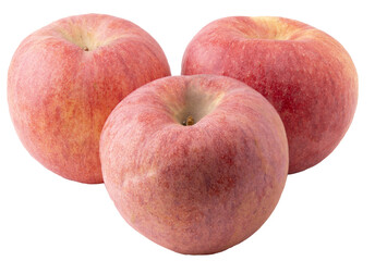 three  apples isolated on white background
