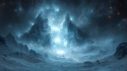 Glowing Landscape Where Every Surface Appears to Breathe Life