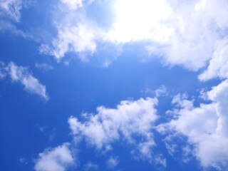 blue sky with clouds