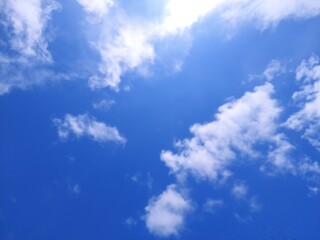 blue sky with clouds