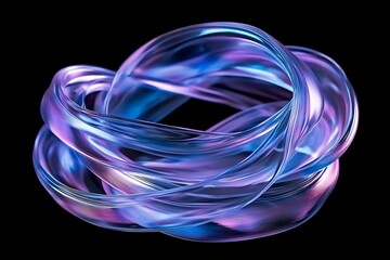 Abstract Design: Vibrant Fluid Shapes