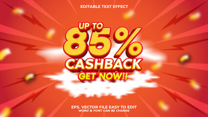 BOLD TEXT STYLE-CASBACK PROMO EDITABLE TEXT EFFECT