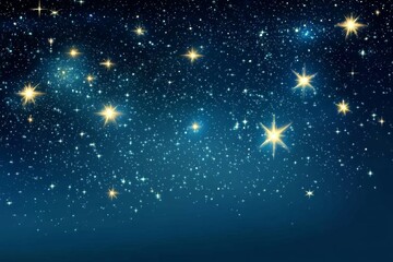 A mesmerizing night sky filled with bright stars and a cosmic backdrop. Perfect for evoking wonder, beauty, and tranquility in any creative project.
