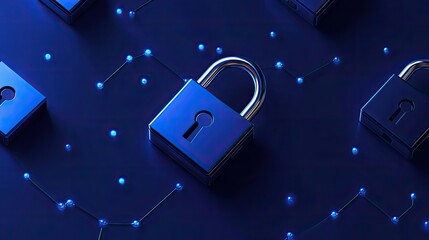 World Password Day with blue background