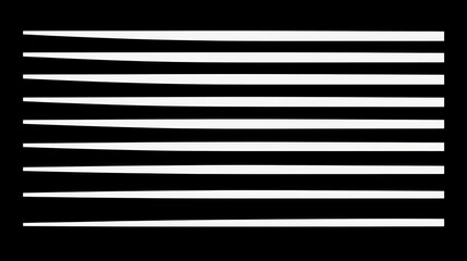 Abstract black and white horizontal lines, graphic design element.