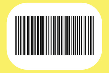 Barcode isolated on color background. Code stripes sticker. Barcode labels, customers qr code.