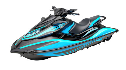 Modern personal watercraft isolated on transparent background