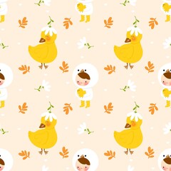 Cute Duck Seamless 