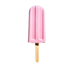 a pink ice cream bar on a stick