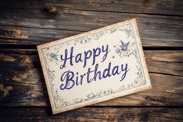 Obraz premium A birthday card with 