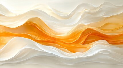 Fototapeta premium Creating a seamless wave pattern with abstract curving forms in high fidelity digital art