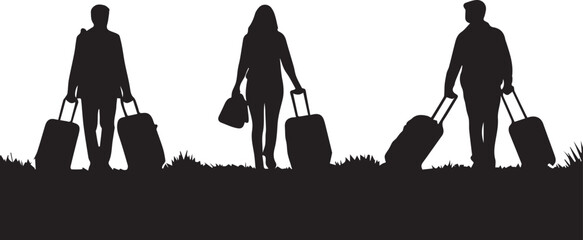 Business Travelers Silhouettes