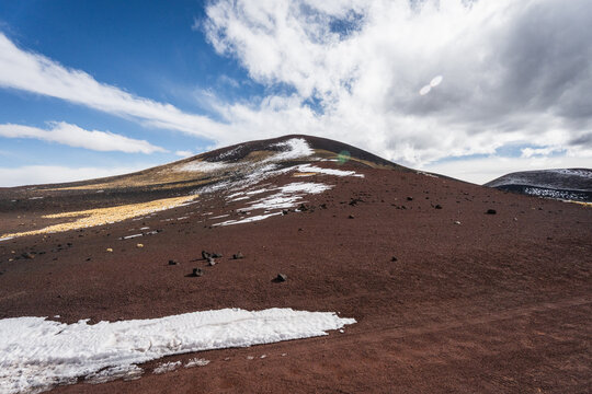 Rare and increidble volcano region of La Payunia in Mendoza, Argentina