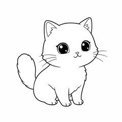 Adorable Kawaii Animal Vector Arts For Coloring Book