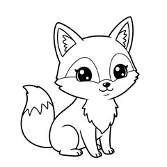 Adorable Kawaii Animal Vector Arts For Coloring Book