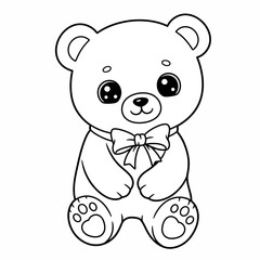 Adorable Kawaii Animal Vector Arts For Coloring Book