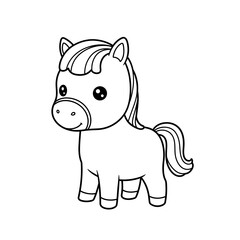 Adorable Kawaii Animal Vector Arts For Coloring Book