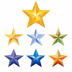 Obraz premium Futuristic 3D Star Shape 